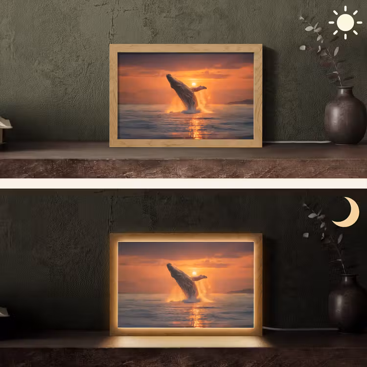 Tafellamp - Walvis - Zon - Zee — 5