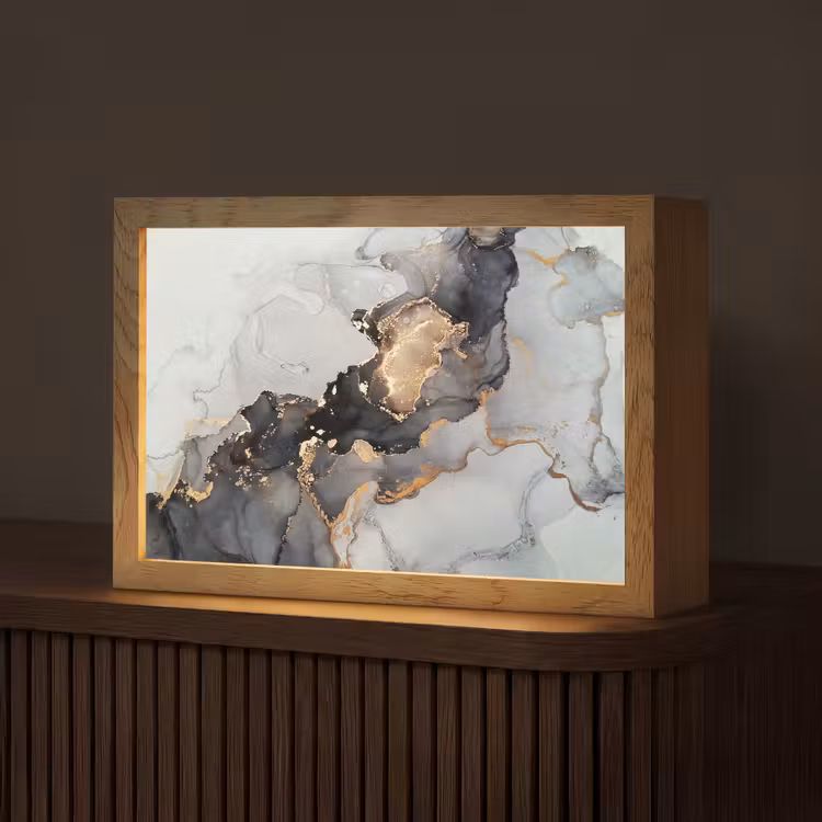 Tafellamp - Zwart - Marmer - Luxe - Goud — 1