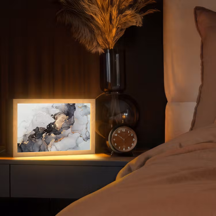 Tafellamp - Zwart - Marmer - Luxe - Goud — 2