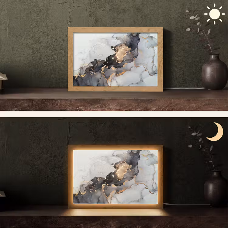 Tafellamp - Zwart - Marmer - Luxe - Goud — 5