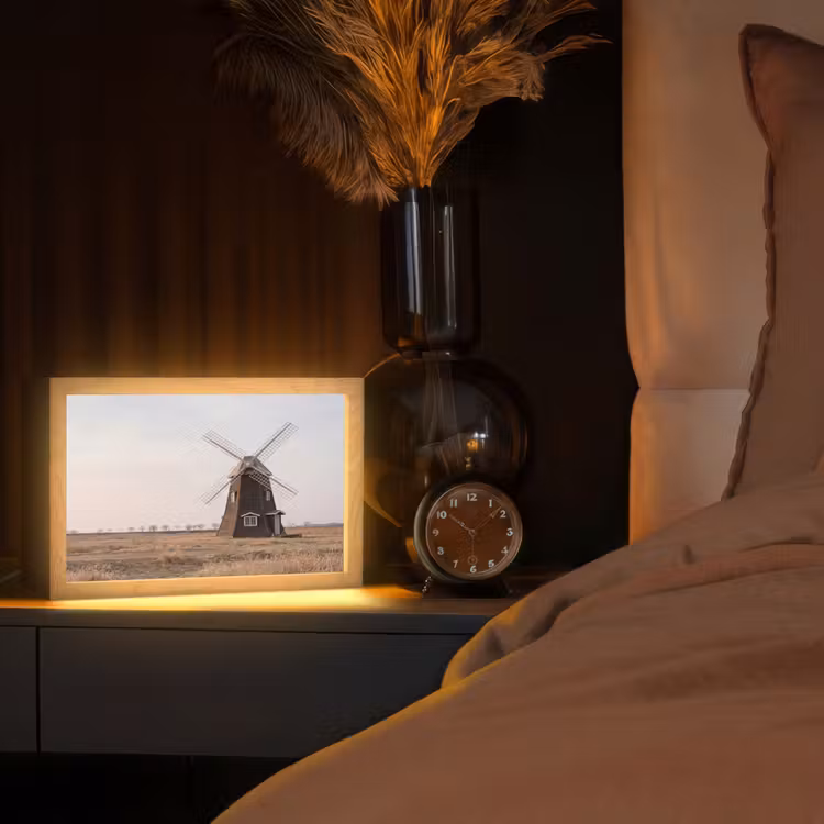 Tafellamp - Windmolens - Landschap - Veld — 2