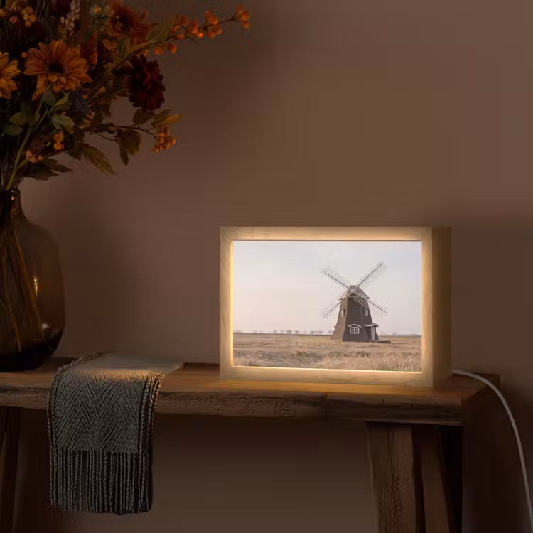 Tafellamp - Windmolens - Landschap - Veld — 4
