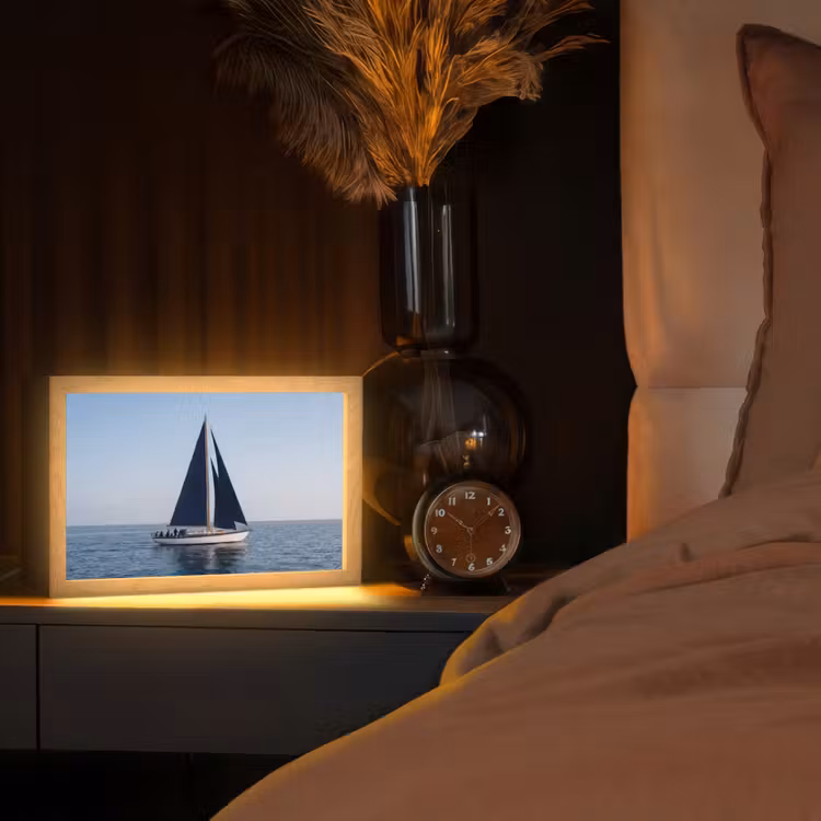 Tafellamp - Zeilboot - Zee - Blauw — 2