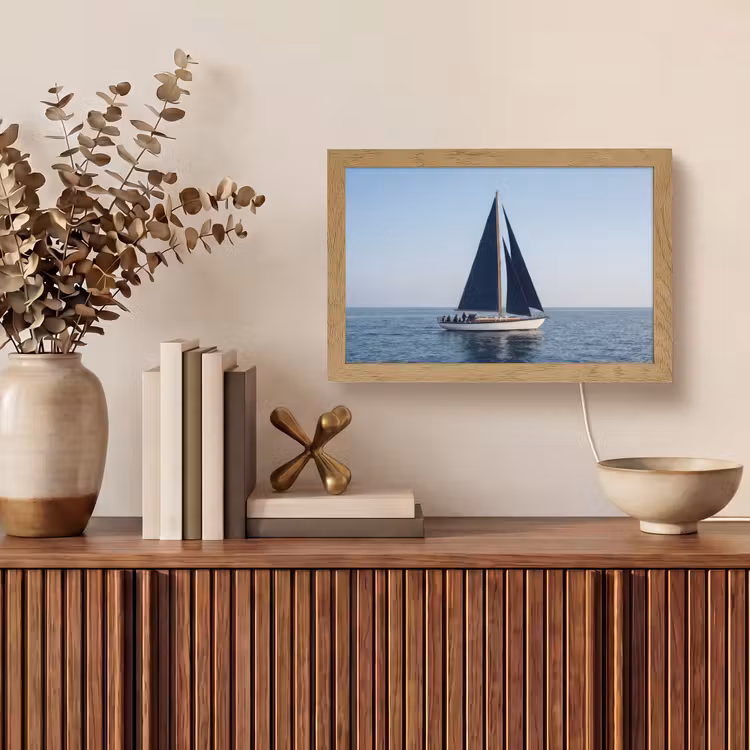 Tafellamp - Zeilboot - Zee - Blauw — 3
