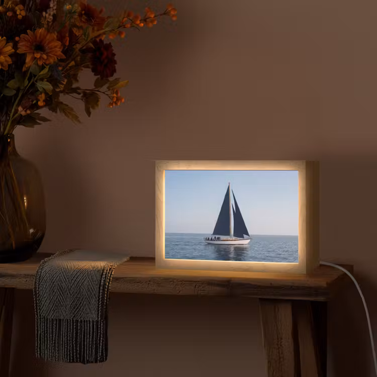Tafellamp - Zeilboot - Zee - Blauw — 4