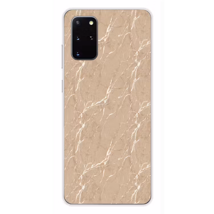 Telefoonhoesje - Beige - Marmer - Organisch - Wit — 4