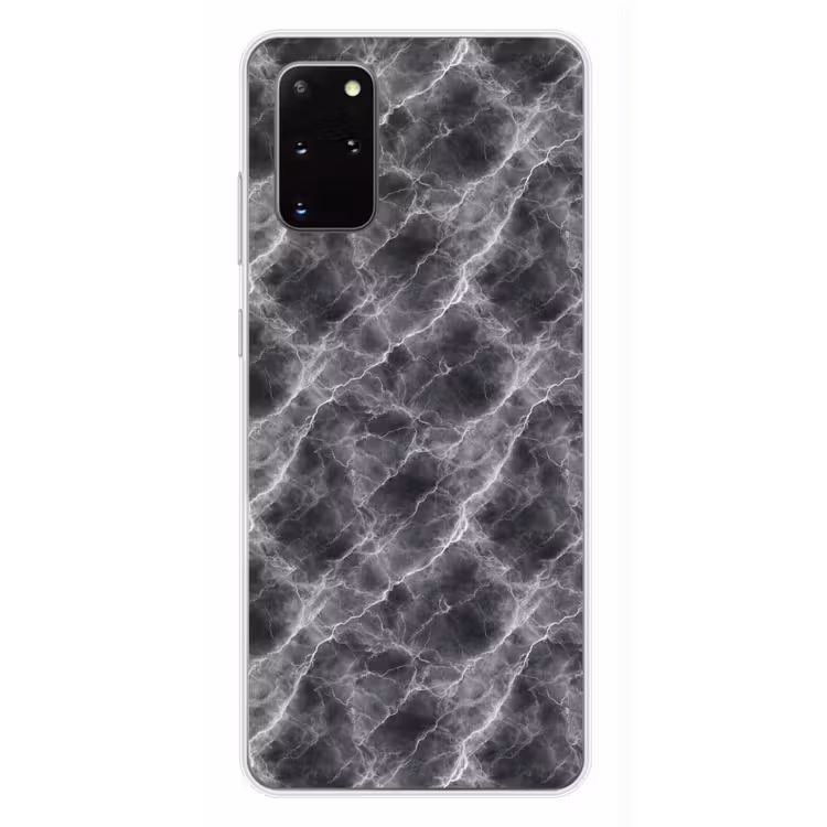 Telefoonhoesje - Donkergrijs - Bliksem - Marmer — 4