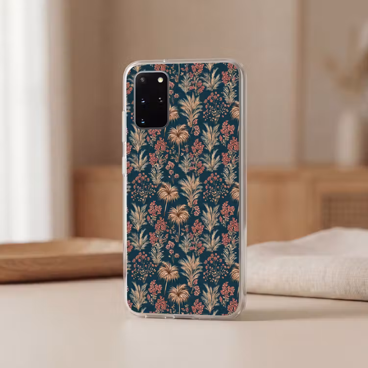 Telefoonhoesje - Botanisch - Patroon - Blauw — 3