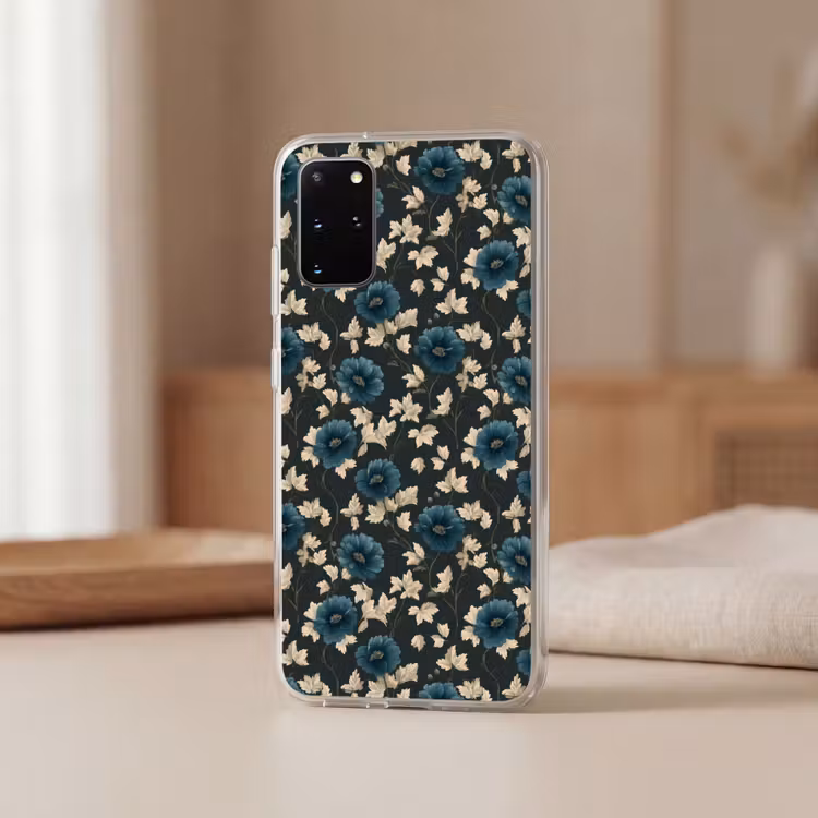 Telefoonhoesje - Botanisch - Bloemen - Blauw — 3