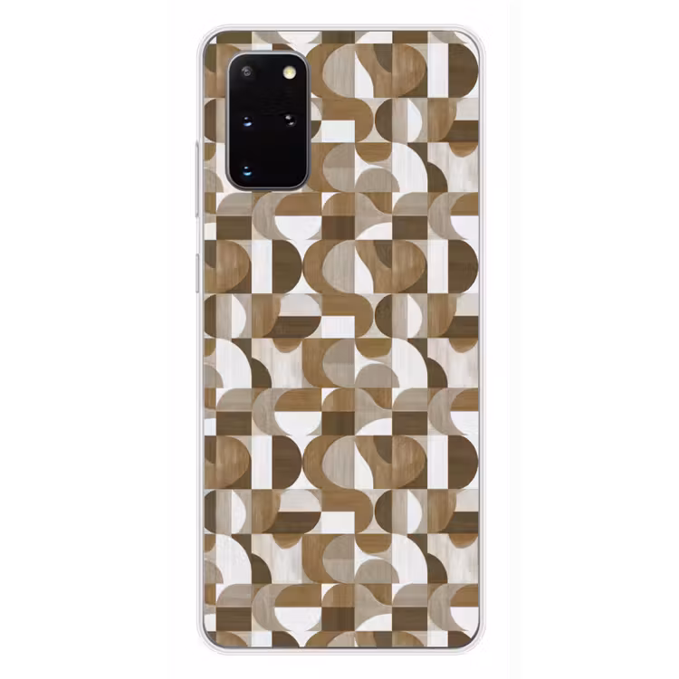 Telefoonhoesje - Abstract - Retro - Bruin — 4