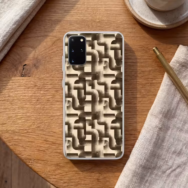 Telefoonhoesje - Abstract - Retro - Zwart — 2