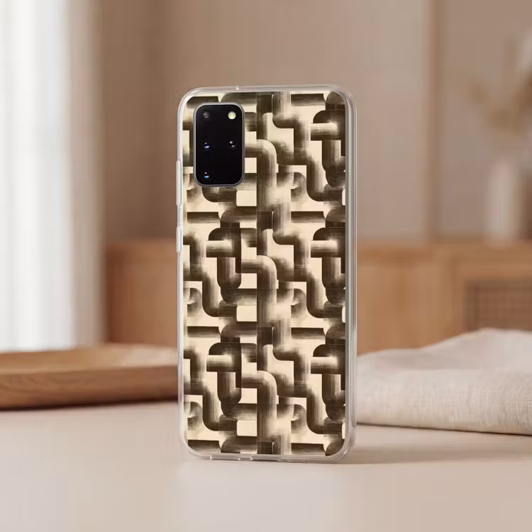 Telefoonhoesje - Abstract - Retro - Zwart — 3