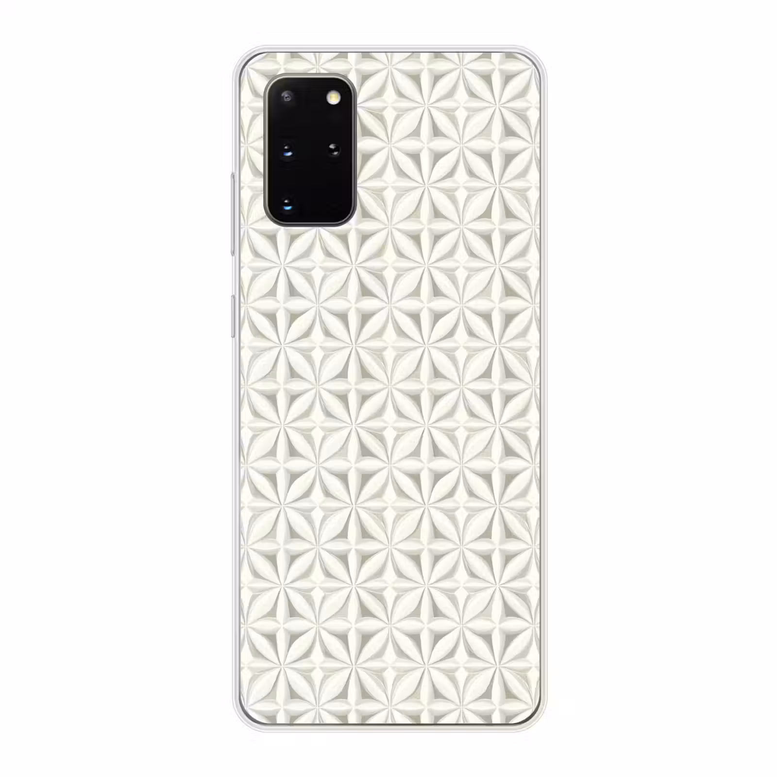 Telefoonhoesje - Abstract - Structuur - Grijs - Wit — 1