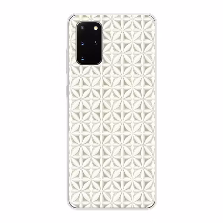 Telefoonhoesje - Abstract - Structuur - Grijs - Wit — 1