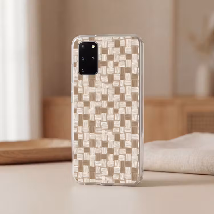 Telefoonhoesje - Blok - Patroon - Bruin — 3