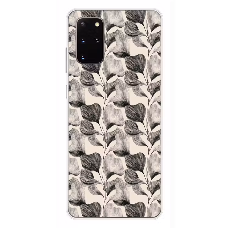 Telefoonhoesje - Botanisch - Bladeren - Zwart — 4
