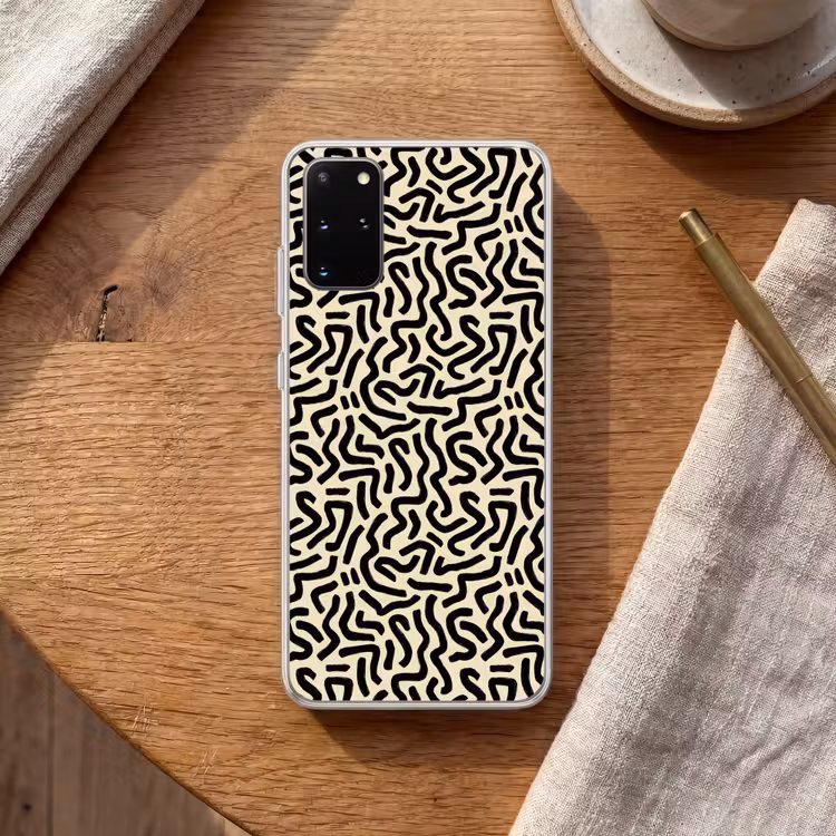 Telefoonhoesje - Abstract - Lijnen - Zwart — 2