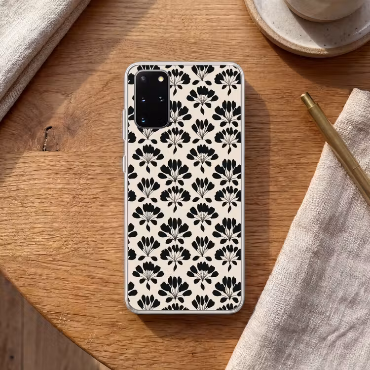 Telefoonhoesje - Abstract - Patroon - Zwart — 2
