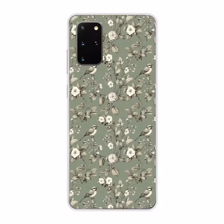 Telefoonhoesje - Botanisch - Vogels - Groen — 1