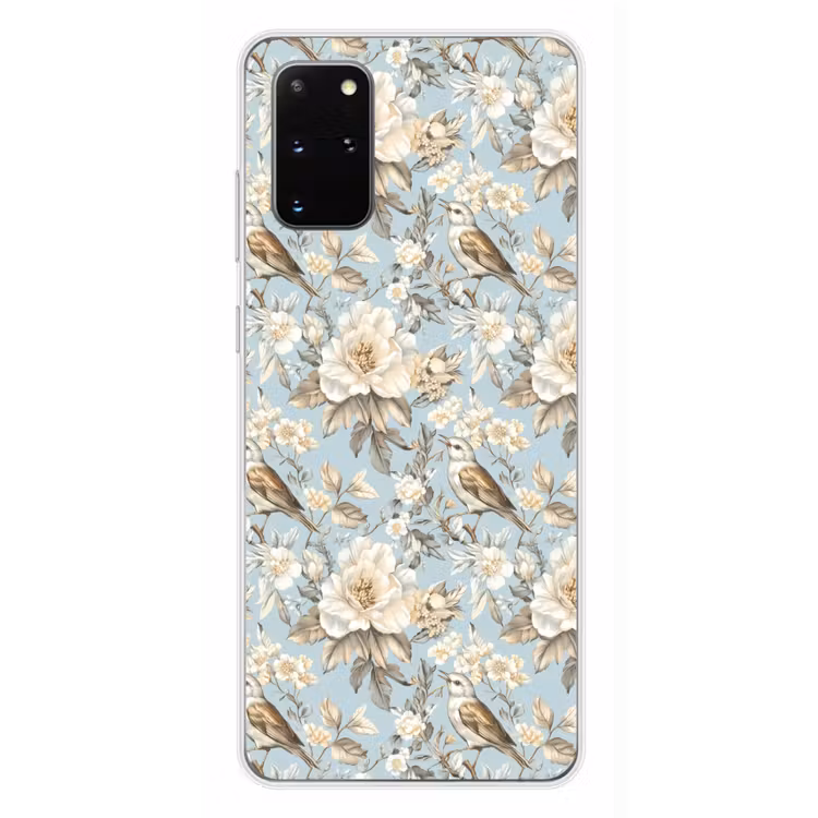 Telefoonhoesje - Botanisch - Zangvogel - Blauw — 4