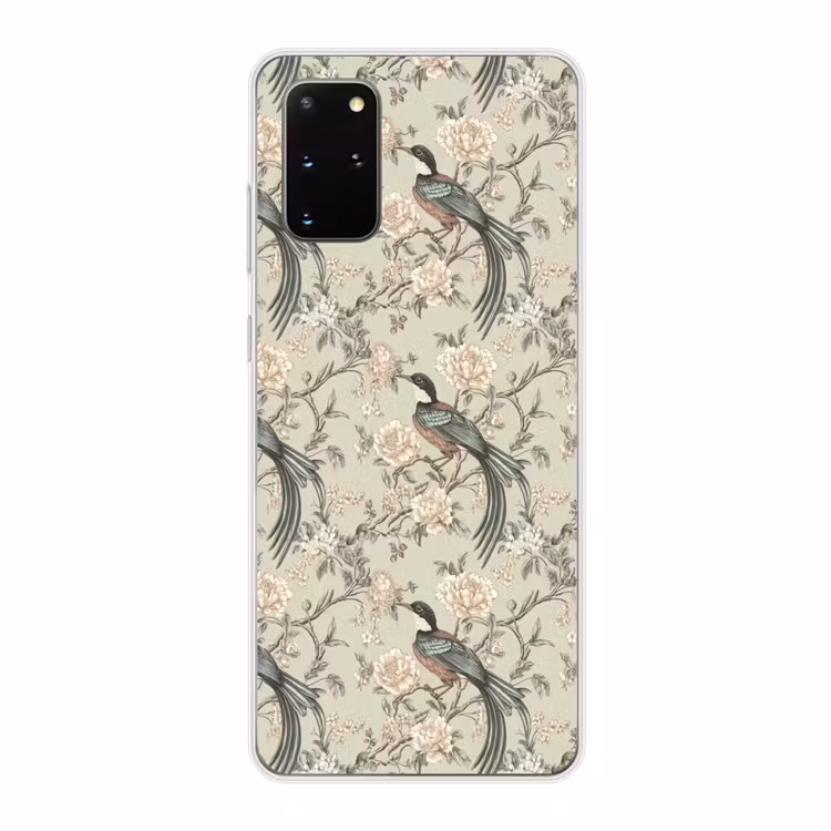Telefoonhoesje - Bloem - Vogel - Kleurrijk — 1