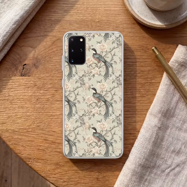 Telefoonhoesje - Bloem - Vogel - Kleurrijk — 2