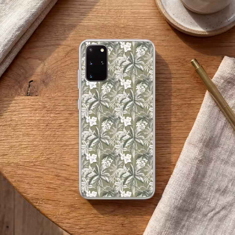 Telefoonhoesje - Botanisch - Bloemen - Groen — 2