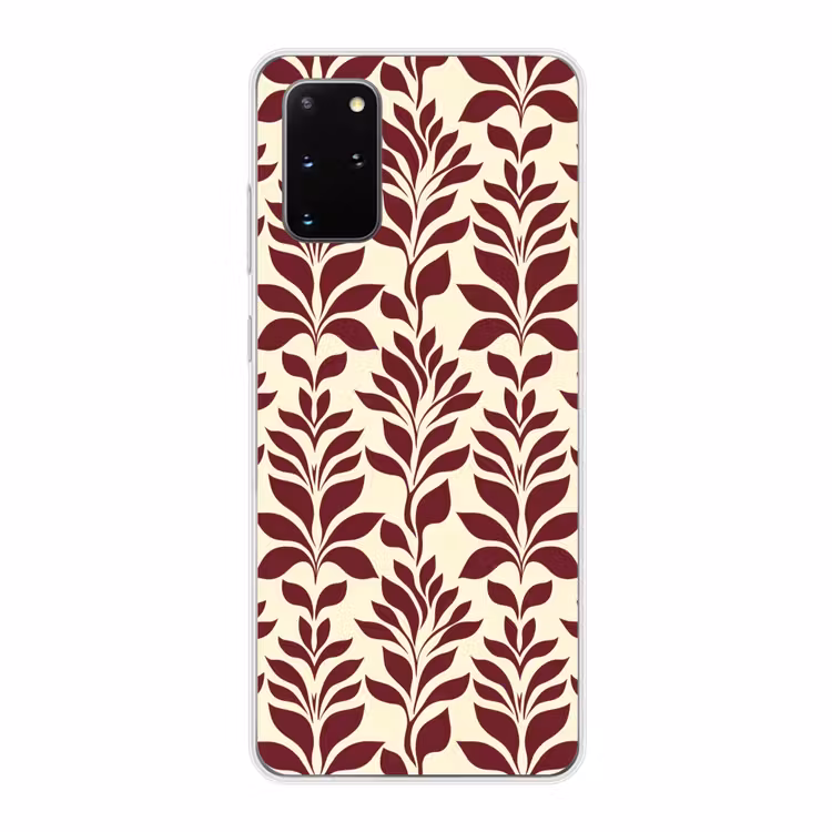 Telefoonhoesje - Abstract - Bladeren - Burgundy — 1
