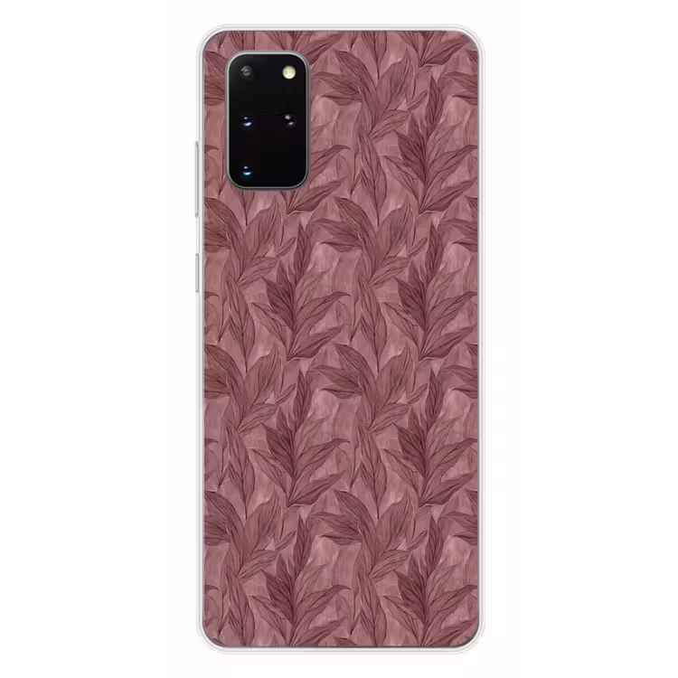 Telefoonhoesje - Bladeren - Patroon - Paars — 4