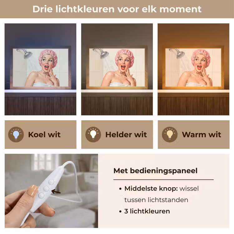 Tafellamp - Vrouw - Douche - Roze — 6