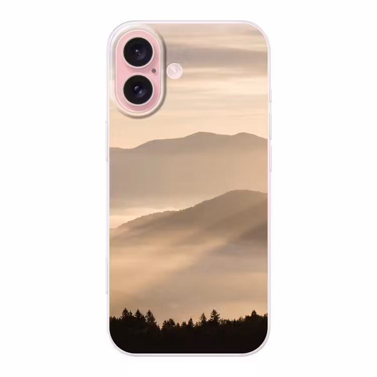 Telefoonhoesje - Bergen - Mist - Zonnestralen — 1