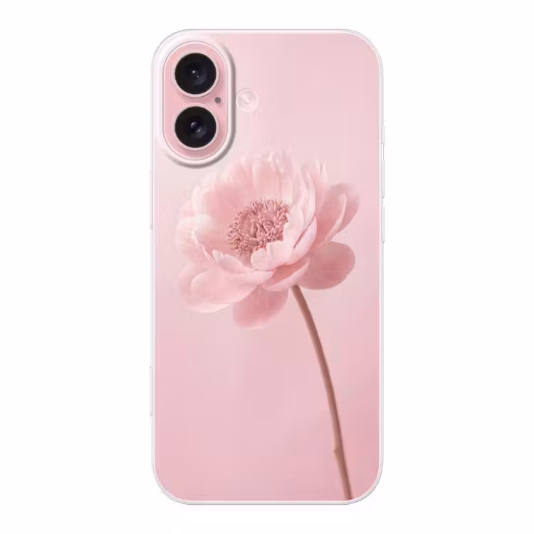 Telefoonhoesje - Bloem - Pioenroos - Roze — 1