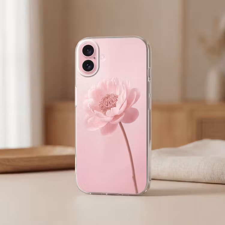 Telefoonhoesje - Bloem - Pioenroos - Roze — 3