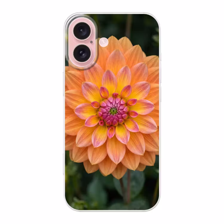 Telefoonhoesje - Dahlia - Bloem - Oranje — 1