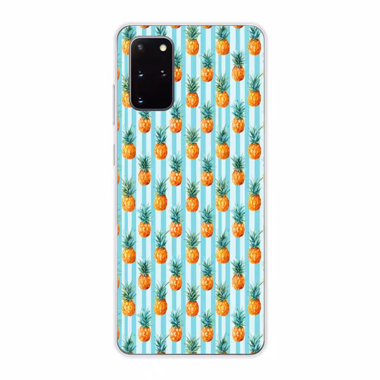 Telefoonhoesje - Ananas - Strepen - Groen — 1