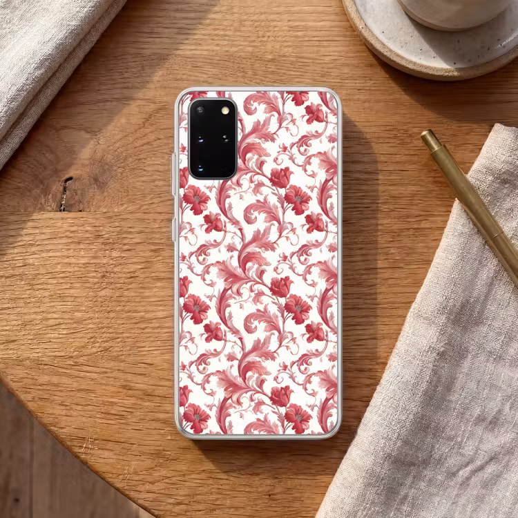 Telefoonhoesje - Barok - Patroon - Rood — 2