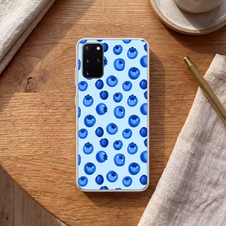 Telefoonhoesje - Bessen - Modern - Blauw — 2