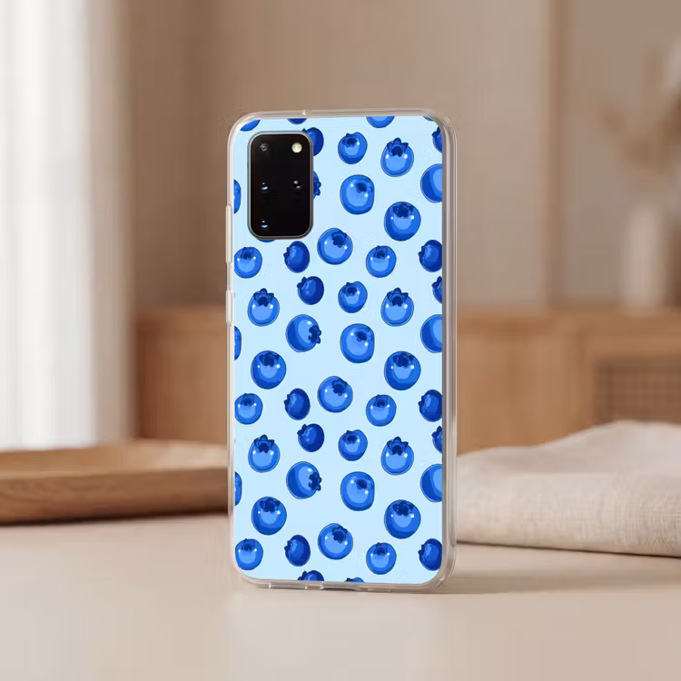 Telefoonhoesje - Bessen - Modern - Blauw — 3