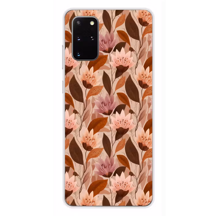 Telefoonhoesje - Bloemen - Bladeren - Bruin — 4