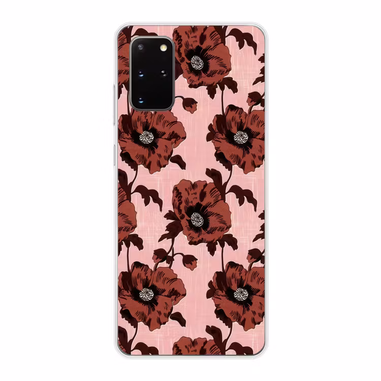 Telefoonhoesje - Bloemen - Retro - Rood — 1