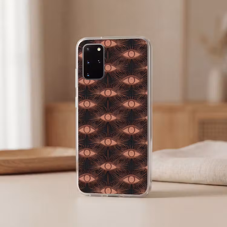 Telefoonhoesje - Boheems - Oog - Bruin — 3