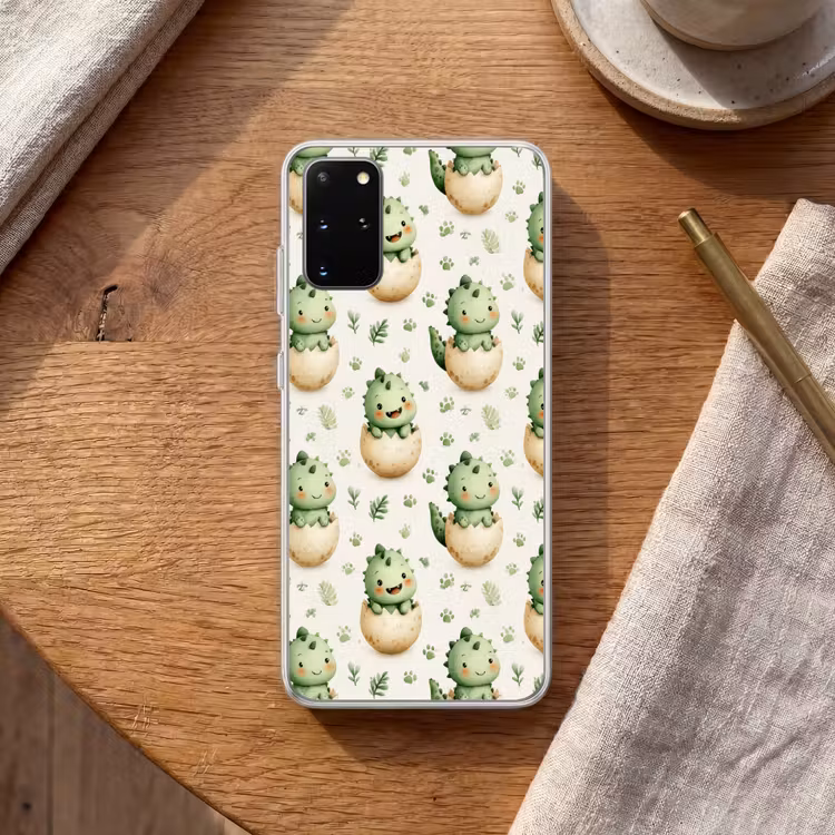 Telefoonhoesje - Dino - Eieren - Groen — 2