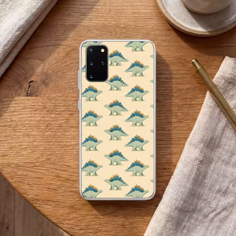 Telefoonhoesje - Dino - Patroon - Groen — 2
