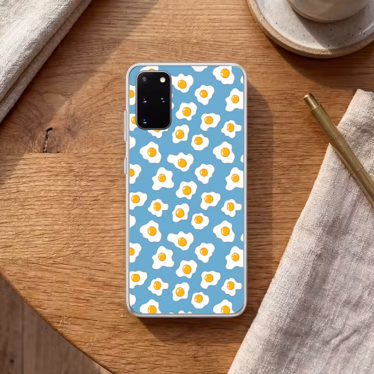 Telefoonhoesje - Eieren - Dooiers - Blauw — 2