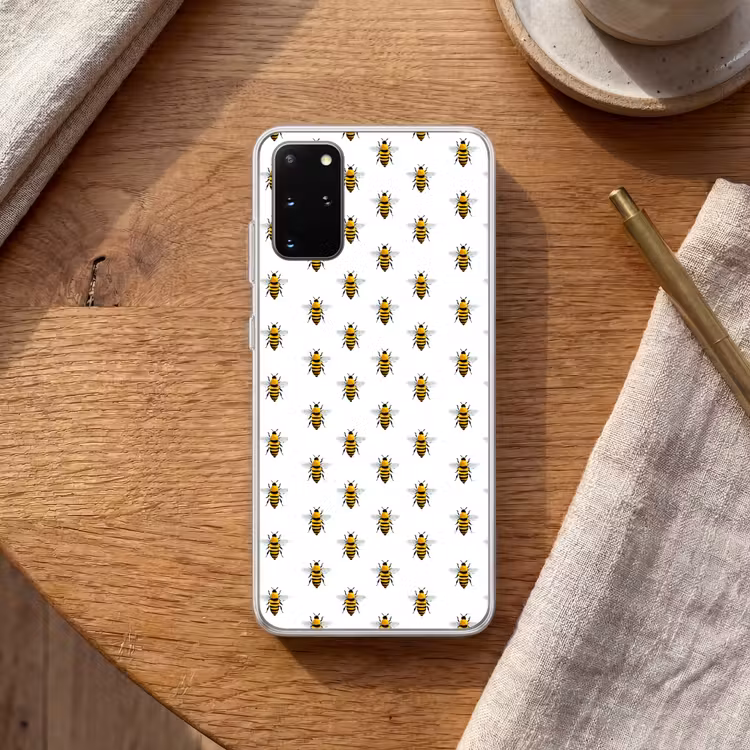 Telefoonhoesje - Bijen - Tijdloos - Wit — 2