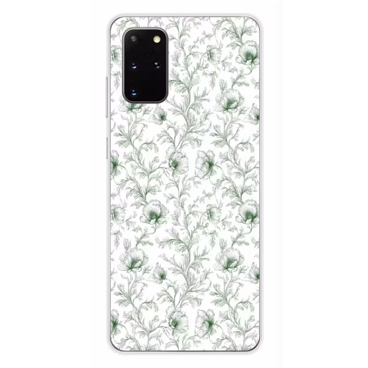 Telefoonhoesje - Bloemen - Getekend - Groen — 4