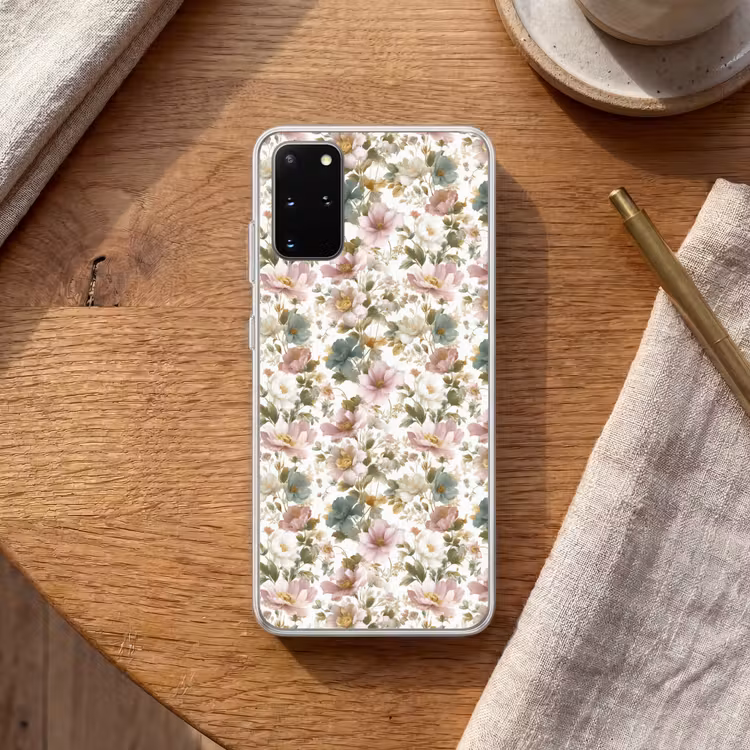 Telefoonhoesje - Bloemen - Patroon - Pastel — 2