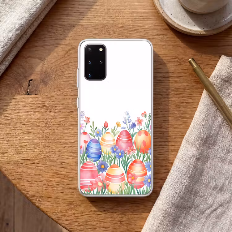 Telefoonhoesje - Bloementuin - Kleurrijk - Eieren — 1