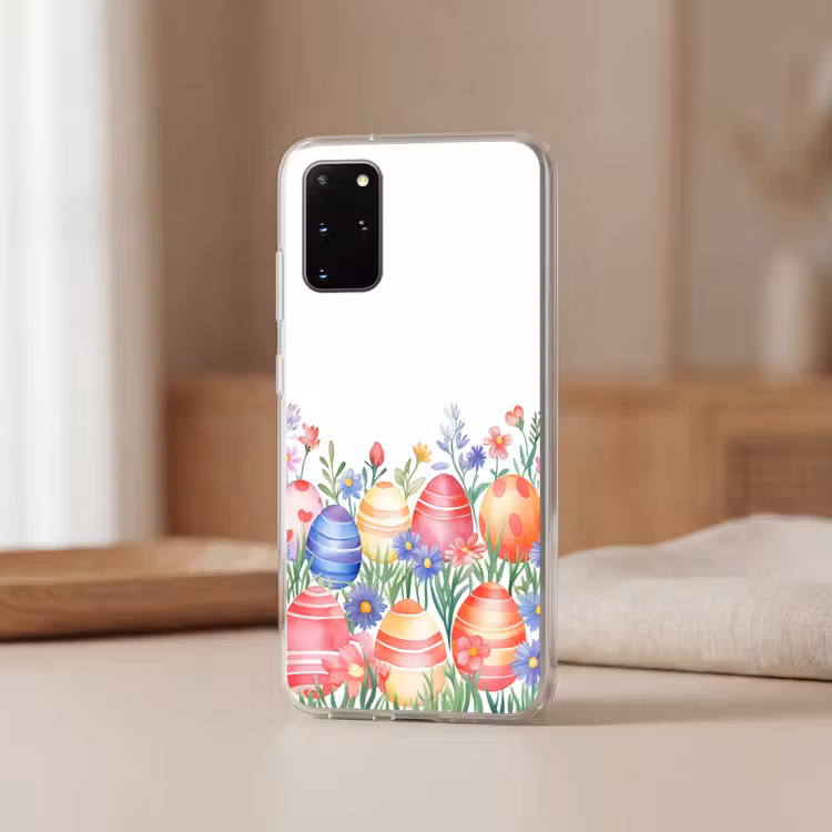 Telefoonhoesje - Bloementuin - Kleurrijk - Eieren — 2