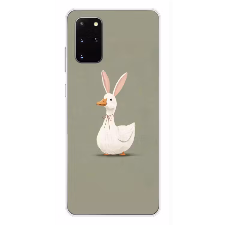 Telefoonhoesje - Eend - Konijnoren - Grijs — 3